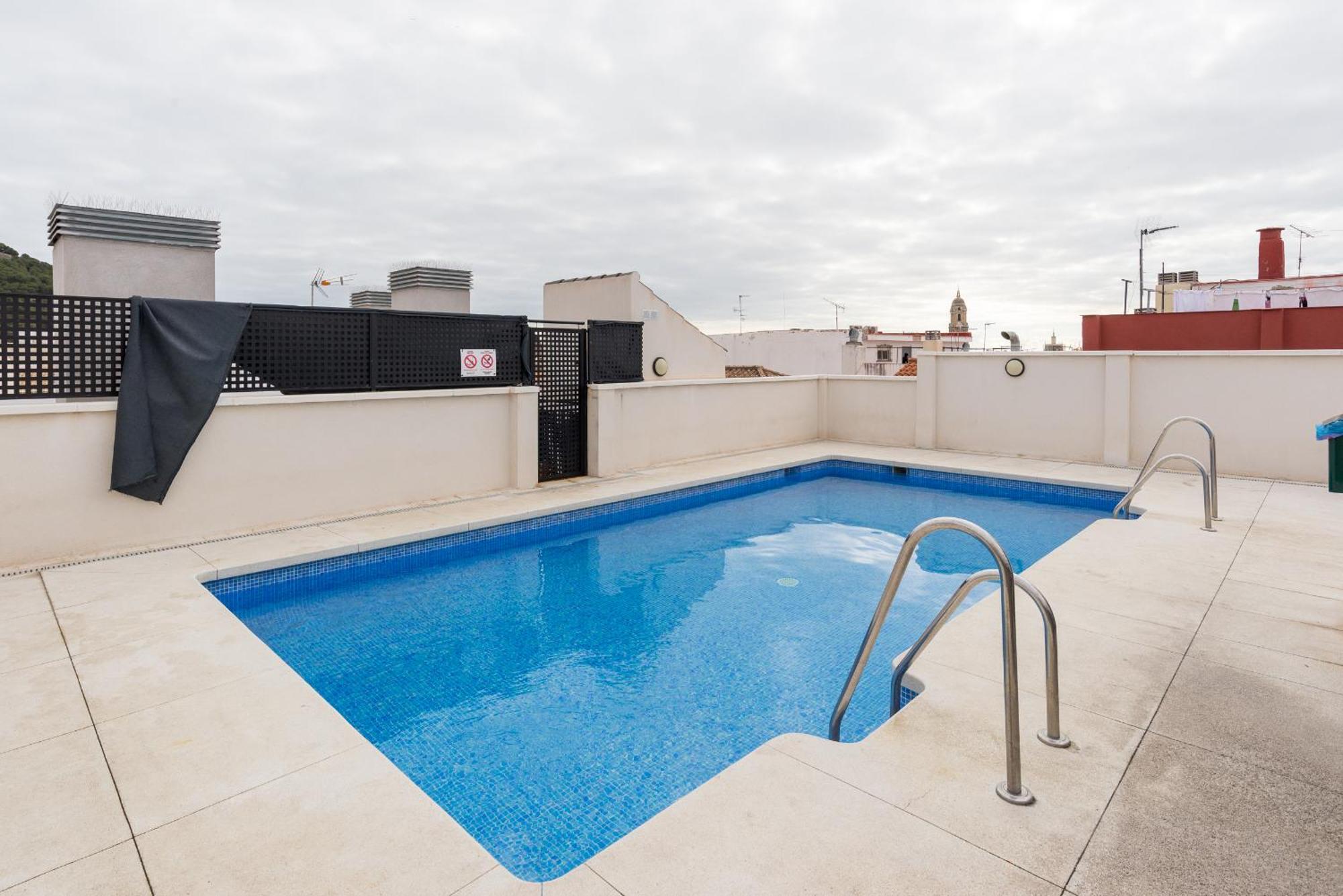 Historic Centre + Rooftop + Parking Málaga Eksteriør bilde